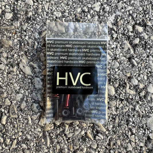 HVC Schrauben Set Innensechskant 1" schwarz / rot