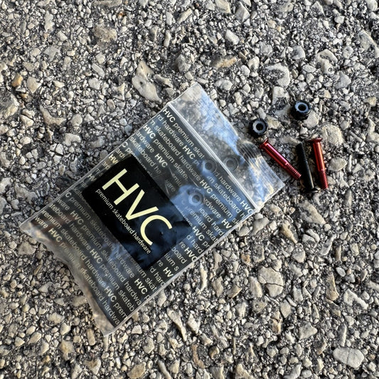HVC Schrauben Set Innensechskant 1" schwarz / rot